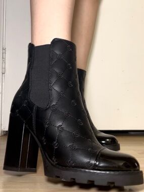 New GBG Los Angeles Women’s Black Platform Boots Size 8